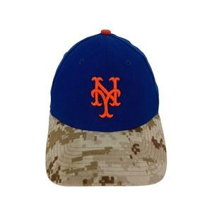 New York Mets New Era Fitted 39THIRTY S/M Hat Cap MLB Blue Camo